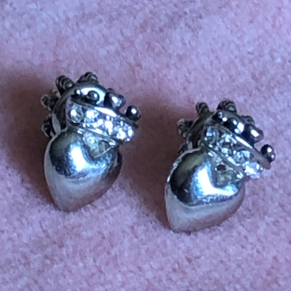 Juicy Couture Heart Crown Stud Earrings